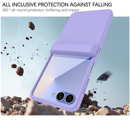 For Galaxy Z Flip7 5G Skin Feel PC Hinge Phone Case - Purple - EDA009928902E