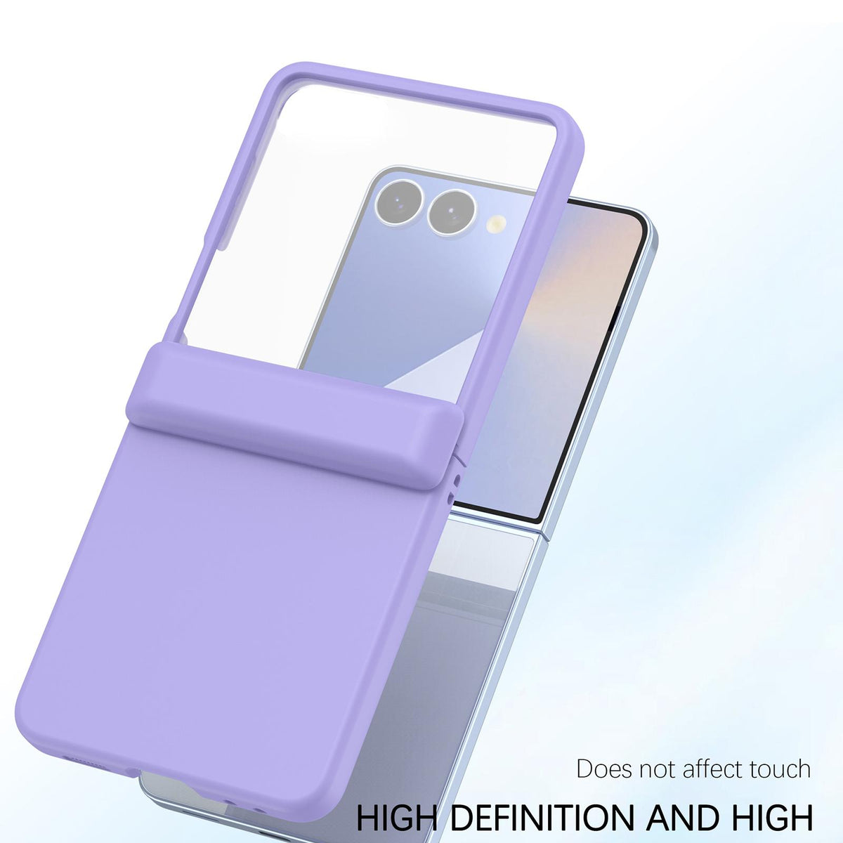For Galaxy Z Flip7 5G Skin Feel PC Hinge Phone Case - Purple - EDA009928902E