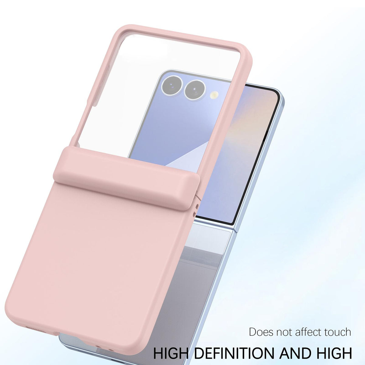 For Galaxy Z Flip7 5G Skin Feel PC Hinge Phone Case - Pink - EDA009928902F