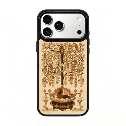 For iPhone 17 Pro Max Earth Series PC Silicone Magnetic Phone Case - Earthy Money Tree - EDA009929901H