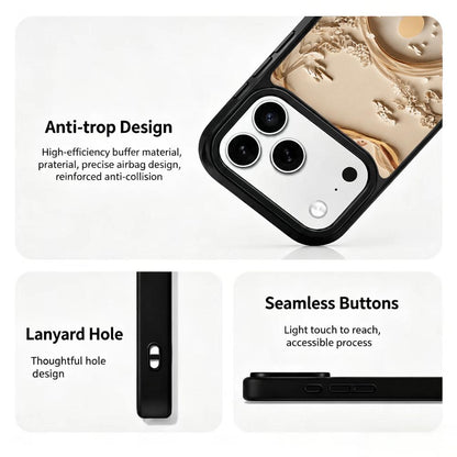 For iPhone 17 Pro Earth Series PC Silicone Magnetic Phone Case - Earthy Mountain Realm - EDA009929902B