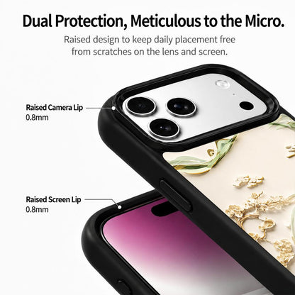 For iPhone 17 Pro Max Wood Series PC Silicone Magnetic Phone Case - Wood Mountain Vista - EDA009930701B