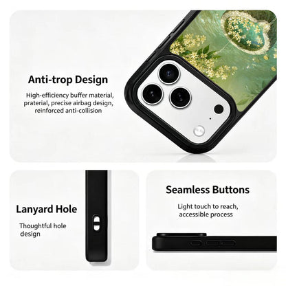For iPhone 17 Pro Max Wood Series PC Silicone Magnetic Phone Case - Timber Treasure Hoard - EDA009930701D