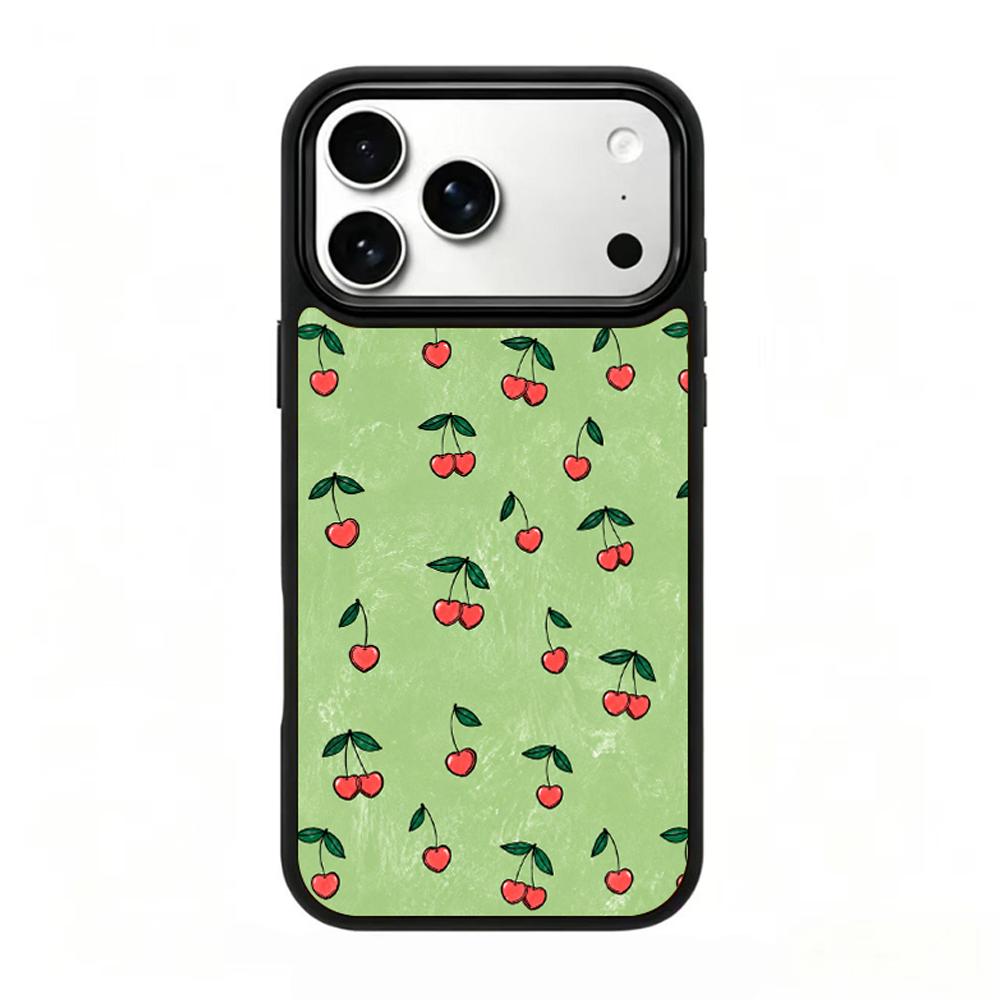 For iPhone 17 Pro Max Wood Series PC Silicone Magnetic Phone Case - Wood Sakura Silk Tulle - EDA009930701E