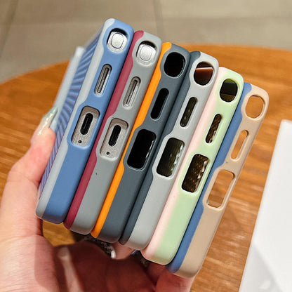 For Galaxy S25 Ultra 5G Armor Shield Mesh Cooling Magnetic Phone Case with Lens Film - Orange - EDA009932402A