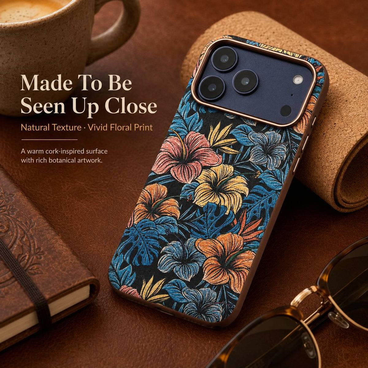 For iPhone 18 Pro Denior Vintage Boho Embroidery Style Magnetic Protective Phone Case - Blue - EDA009933008E