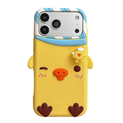 For iPhone 18 Pro / 17 Pro Rotated Chicks Silicone Phone Case - Default - EDA009934202
