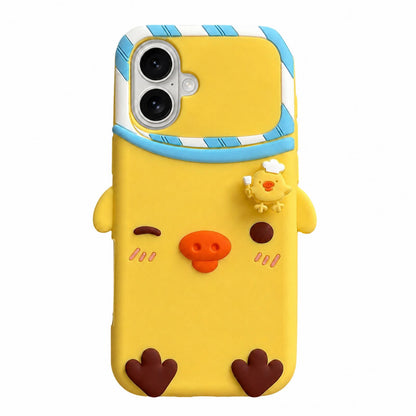For iPhone 16 Plus Rotated Chicks Silicone Phone Case - Default - EDA009934206