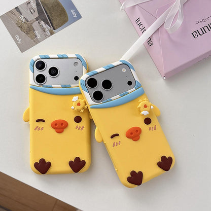 For iPhone 14 Plus Rotated Chicks Silicone Phone Case - Default - EDA009934210