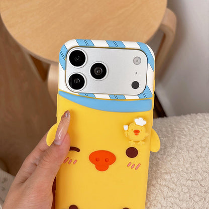 For iPhone 15 Plus Rotated Chicks Silicone Phone Case - Default - EDA009934209
