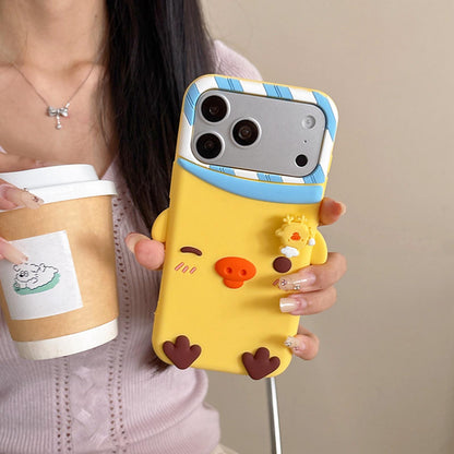 For iPhone 15 Plus Rotated Chicks Silicone Phone Case - Default - EDA009934209