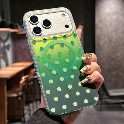 For iPhone 17 Pro Max Gilded Star River Series Magnetic Phone Case - Green - EDA009935401A