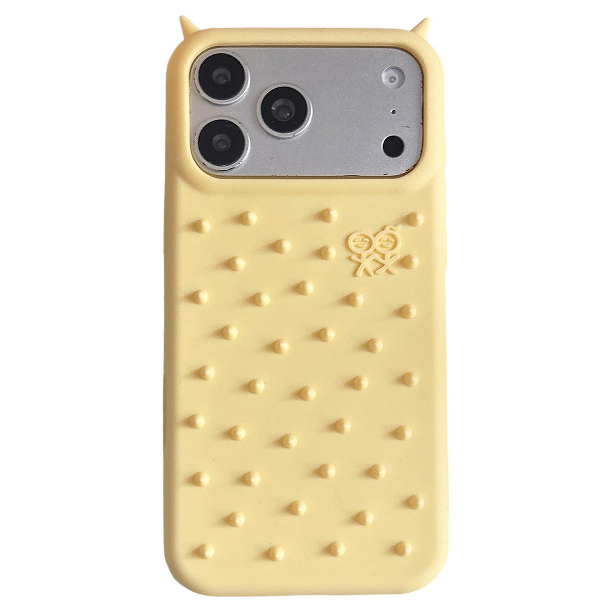 For iPhone 18 Pro / 17 Pro Demon Spikes Soft Silicone Phone Case - Yellow - EDA009937502A