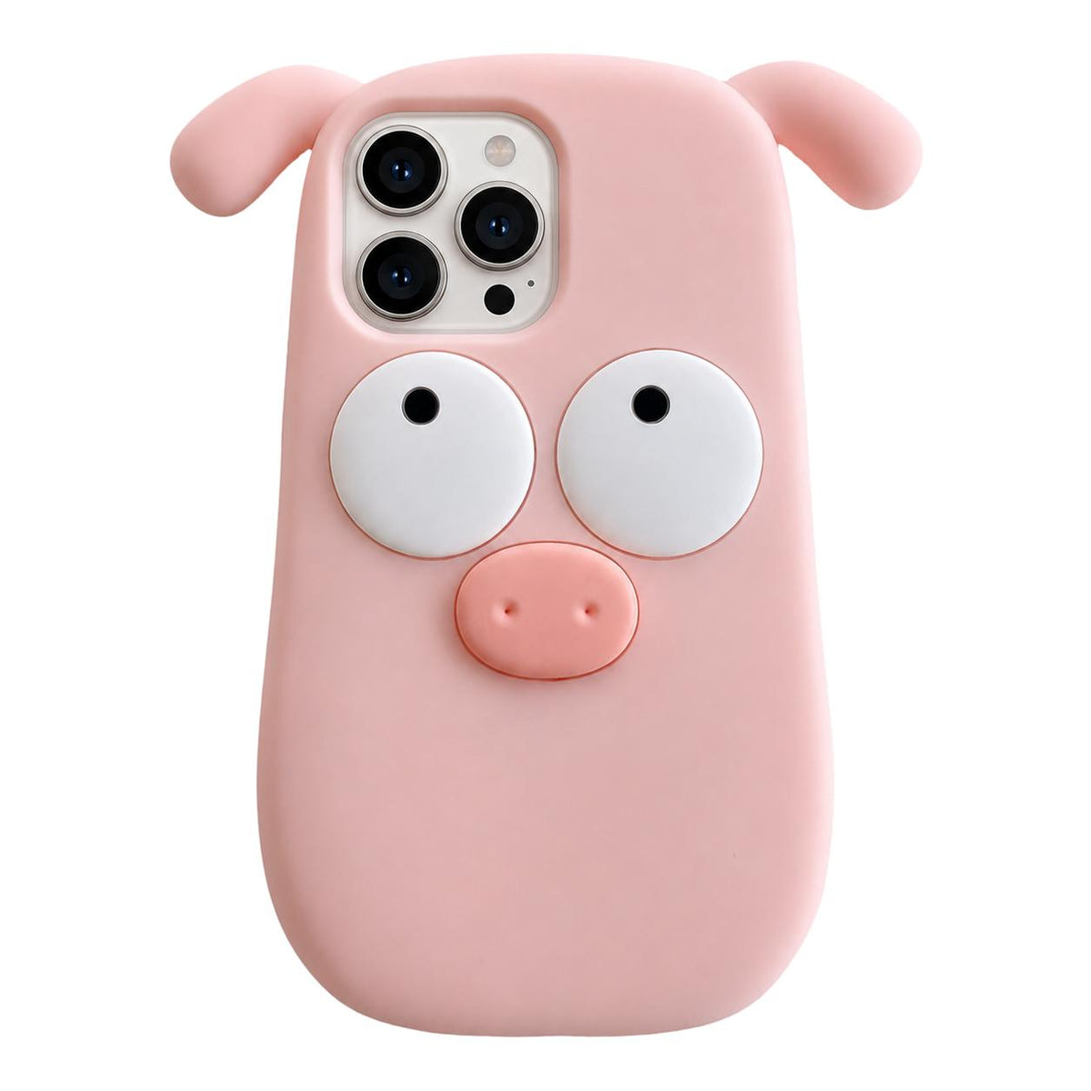 For iPhone 16 Pro Max Cute Little Pig Silicone Phone Case - Default - EDA009938904
