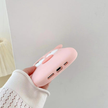 For iPhone 16 Cute Little Pig Silicone Phone Case - Default - EDA009938907