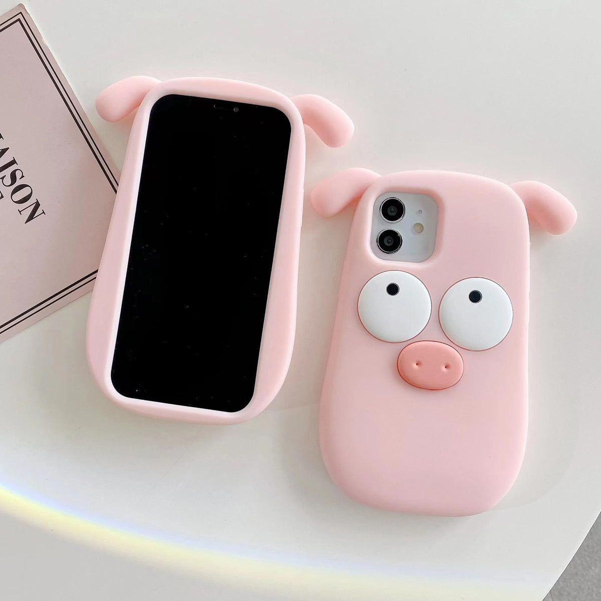 For iPhone 14 Pro Max Cute Little Pig Silicone Phone Case - Default - EDA009938915