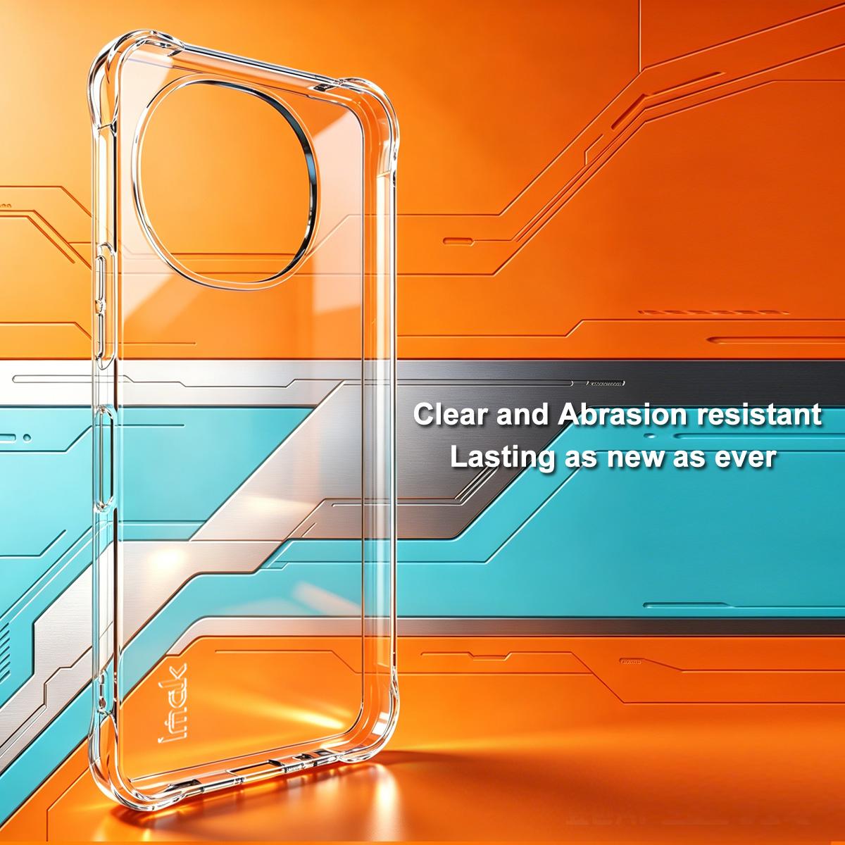 For Sharp Aquos R11 imak Shockproof Airbag TPU Phone Case - Transparent - EDA009939401A