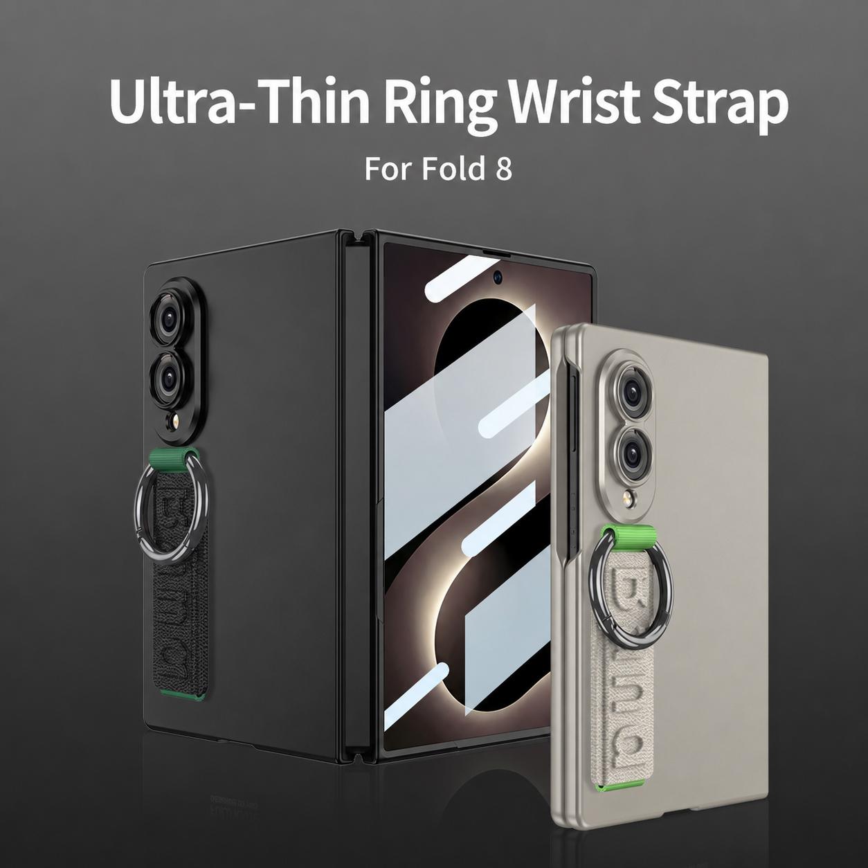For Galaxy Z Fold8 5G GKK Integrated Ultra-thin Side Wristband Phone Case, Not Included Pen(Carbon Fiber)