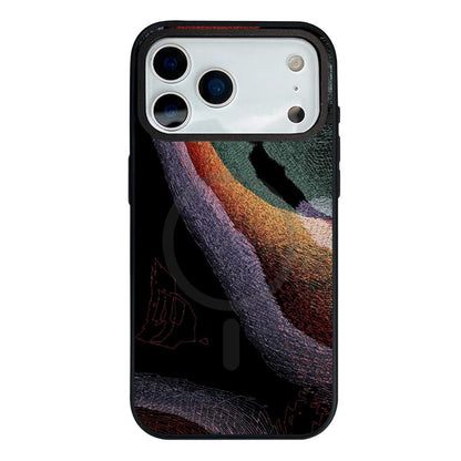 For iPhone 18 Pro Max / 17 Pro Max Camouflage Mosaic Detachable Dual Magnetic PC Hybrid TPU Phone Case - Colorful - EDA009944601D