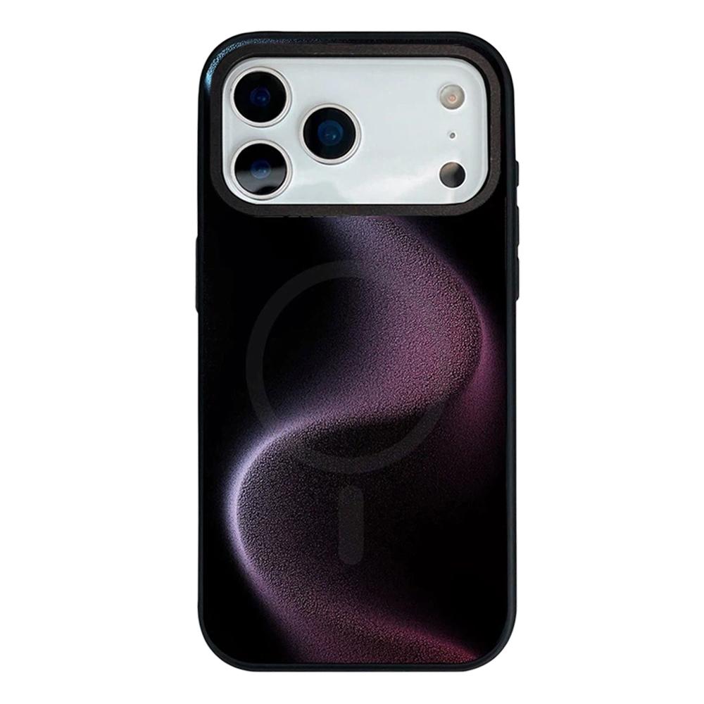 For iPhone 18 Pro Max / 17 Pro Max Camouflage Mosaic Detachable Dual Magnetic PC Hybrid TPU Phone Case - Purple - EDA009944601G