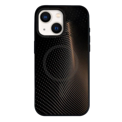 For iPhone 14 Plus Camouflage Mosaic Detachable Dual Magnetic PC Hybrid TPU Phone Case - Golden - EDA009944613E