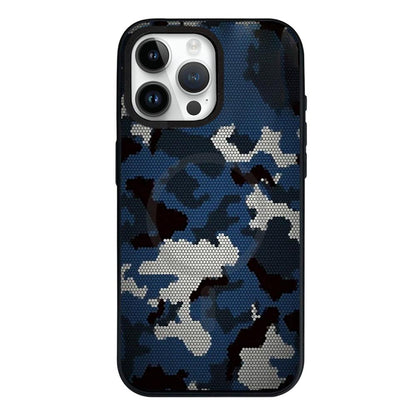 For iPhone 13 Pro Camouflage Mosaic Detachable Dual Magnetic PC Hybrid TPU Phone Case - Camouflage - EDA009944618B