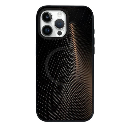 For iPhone 13 Pro Camouflage Mosaic Detachable Dual Magnetic PC Hybrid TPU Phone Case - Golden - EDA009944618E