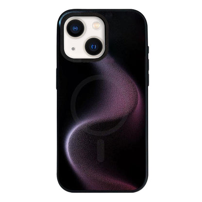 For iPhone 13 Camouflage Mosaic Detachable Dual Magnetic PC Hybrid TPU Phone Case - Purple - EDA009944619G