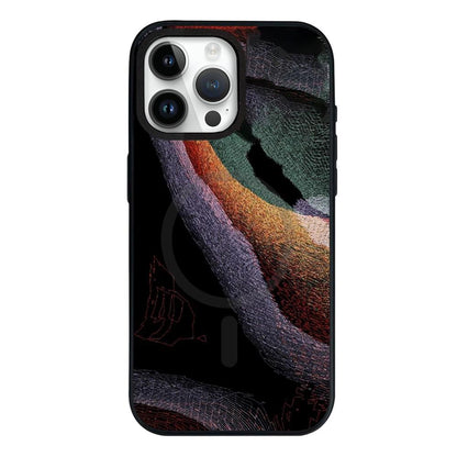 For iPhone 11 Camouflage Mosaic Detachable Dual Magnetic PC Hybrid TPU Phone Case - Colorful - EDA009944623D