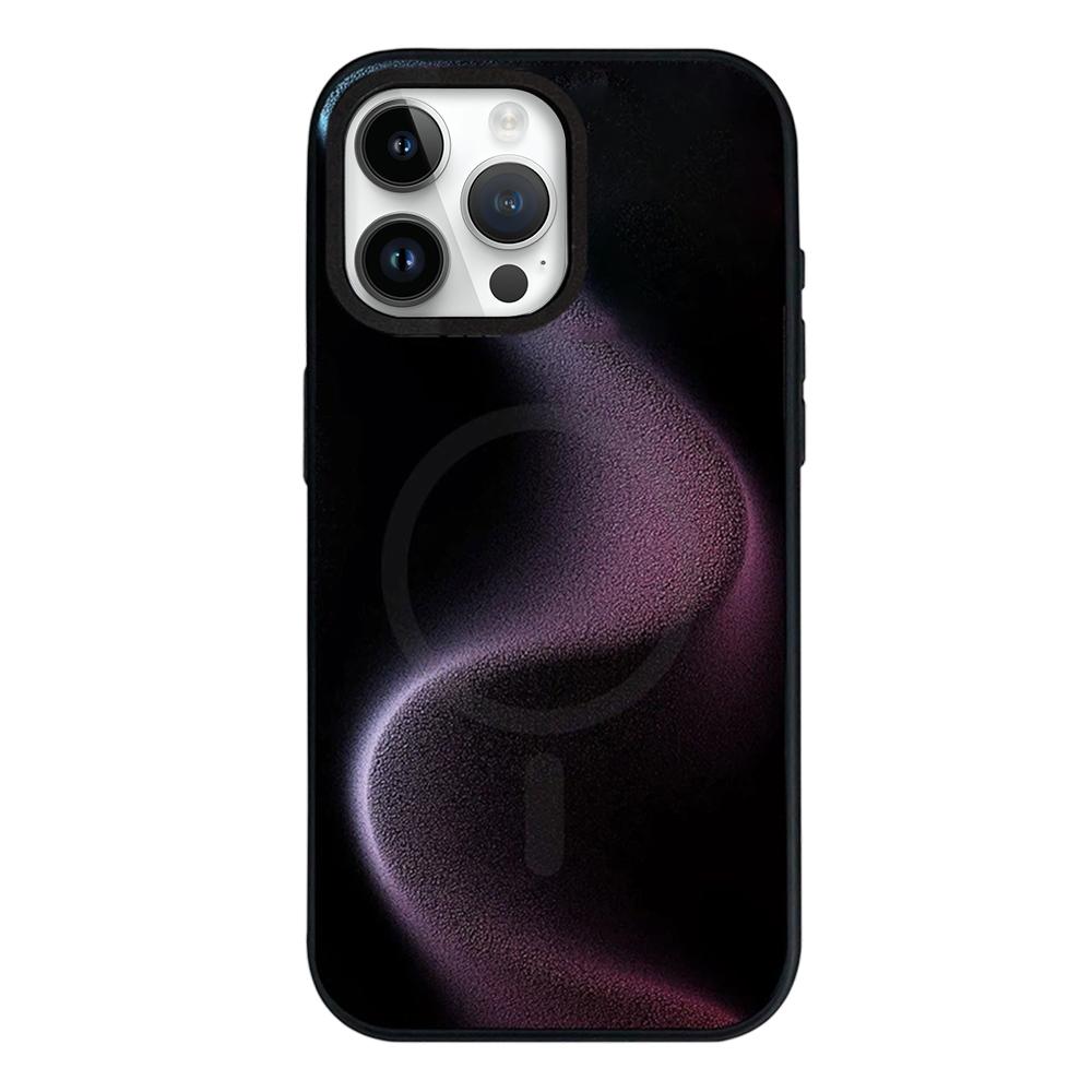 For iPhone 11 Camouflage Mosaic Detachable Dual Magnetic PC Hybrid TPU Phone Case - Purple - EDA009944623G