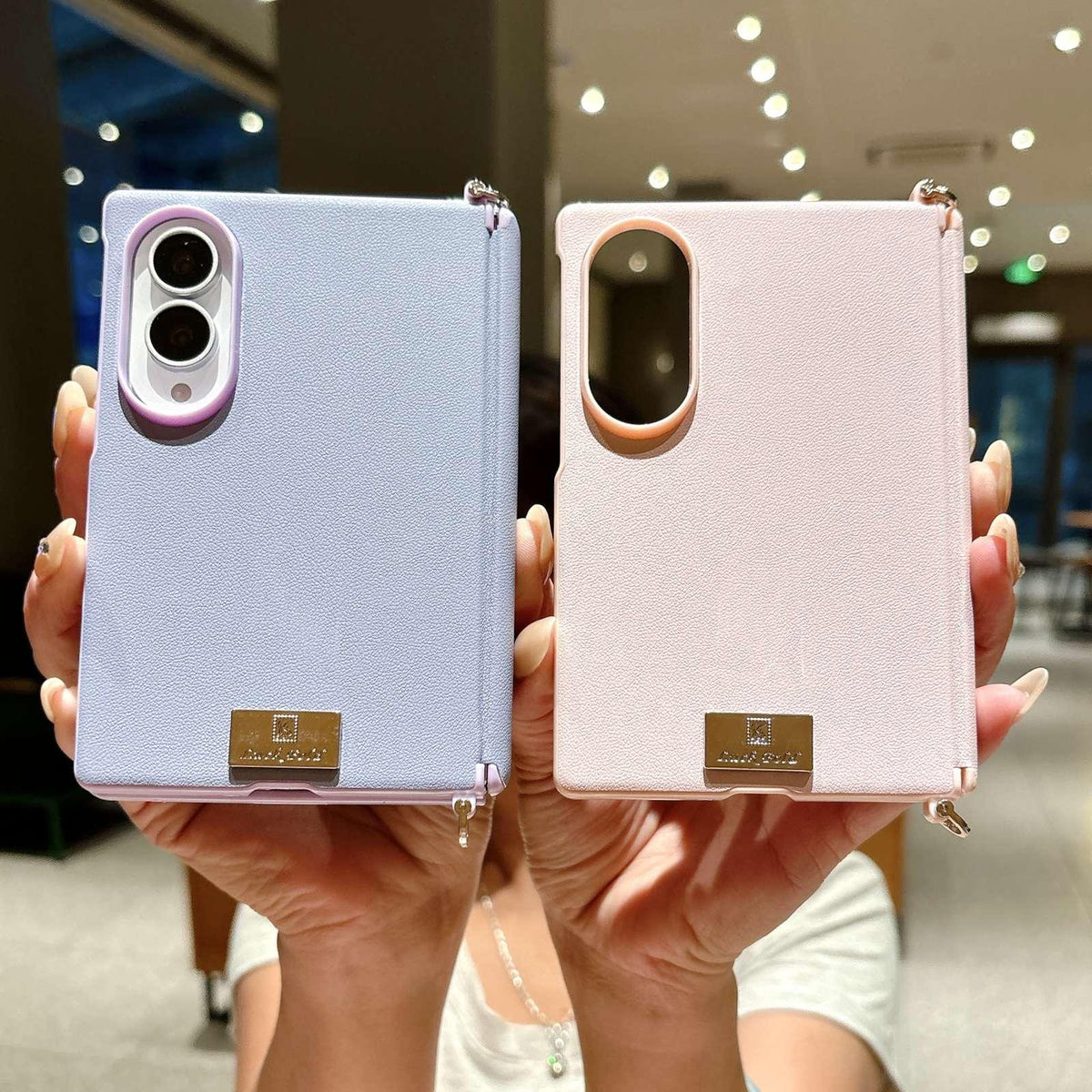 For Galaxy Z Fold8 5G Side Buckle Hinge Phone Case - White - EDA009945101B