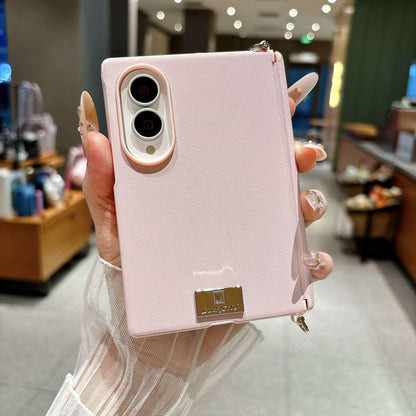 For Galaxy Z Fold8 5G Side Buckle Hinge Phone Case - Pink - EDA009945101D
