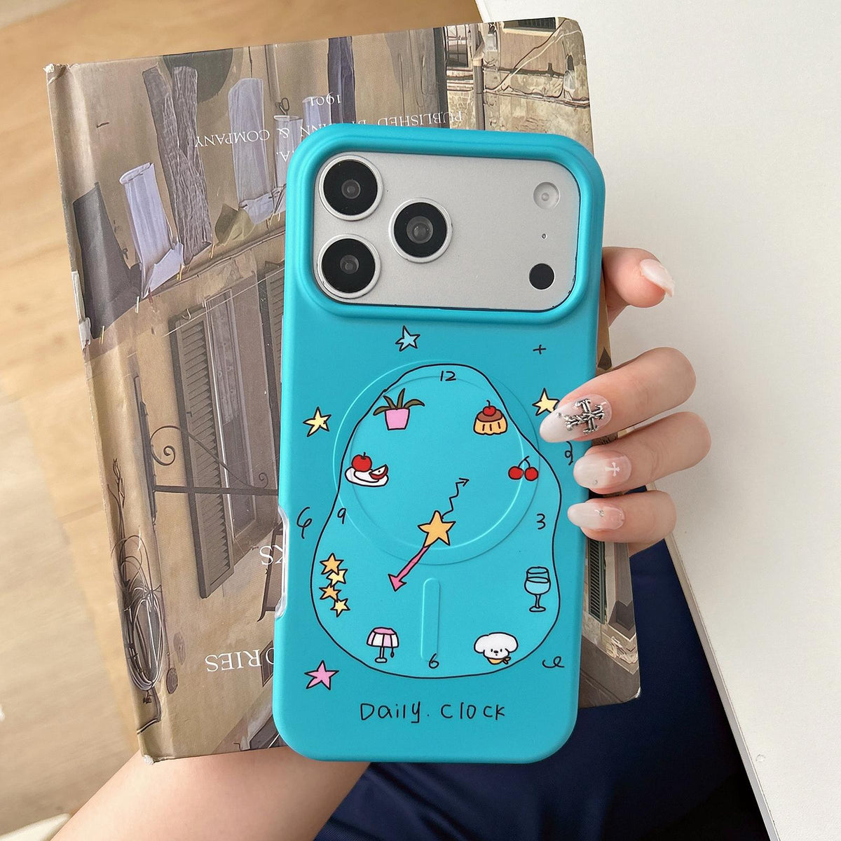 For iPhone 18 Pro Max / 17 Pro Max Graffiti Pattern 2 in 1 PC Hybrid TPU Phone Case - Line Dog - EDA009949601C