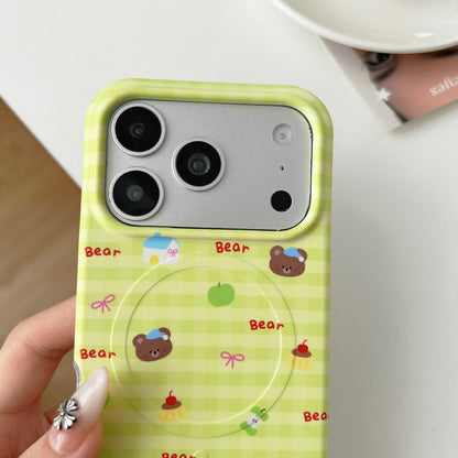For iPhone 16 Pro Max Graffiti Pattern 2 in 1 PC Hybrid TPU Phone Case - Colorful Little Fish - EDA009949604A