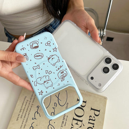 For iPhone 18 Pro / 17 Pro Graffiti Pattern 2 in 1 PC Hybrid TPU Phone Case - Colorful Little Fish - EDA009949602A