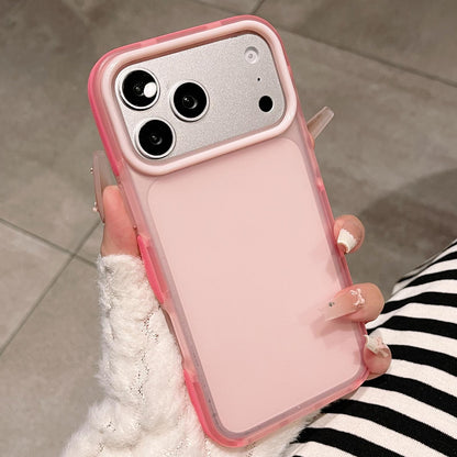 For iPhone 17 Pro Dual-Color Translucent Matte Phone Case - Pink - EDA009950002D