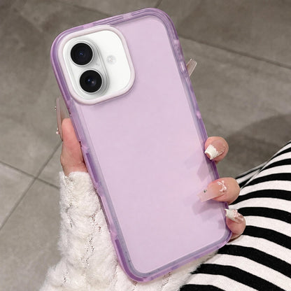 For iPhone 17 Dual-Color Translucent Matte Phone Case - Purple - EDA009950003B
