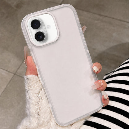 For iPhone 17 Dual-Color Translucent Matte Phone Case - White - EDA009950003C