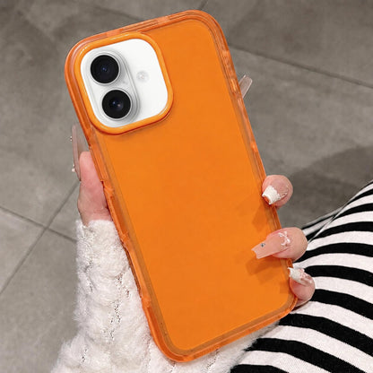 For iPhone 17 Dual-Color Translucent Matte Phone Case - Orange - EDA009950003G