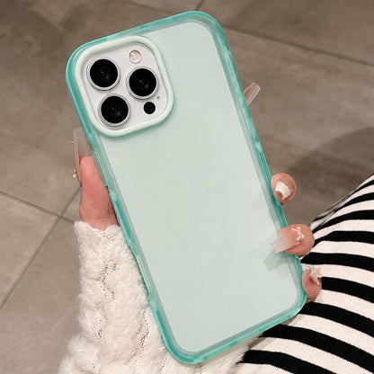For iPhone 15 Pro Max Dual-Color Translucent Matte Phone Case - Green - EDA009950007E