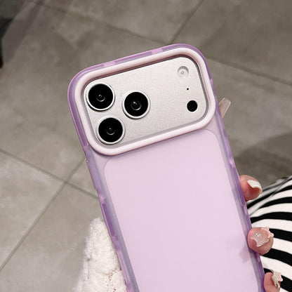 For iPhone 16 Dual-Color Translucent Matte Phone Case - Rose Purple - EDA009950006H