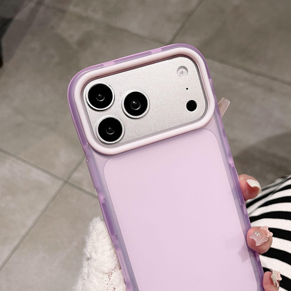 For iPhone 17 Dual-Color Translucent Matte Phone Case - Rose Purple - EDA009950003H