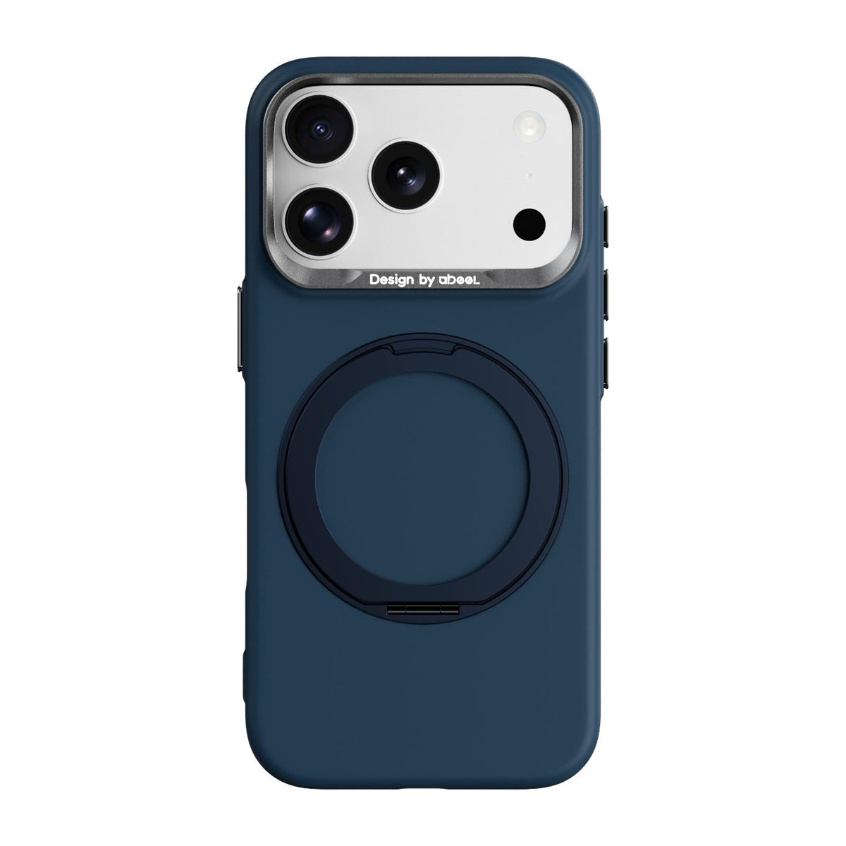For iPhone 17 Pro ABEEL Lightweight Zero Skin Feel Magnetic PC Phone Case with Holder - Blue - EDA009950202C