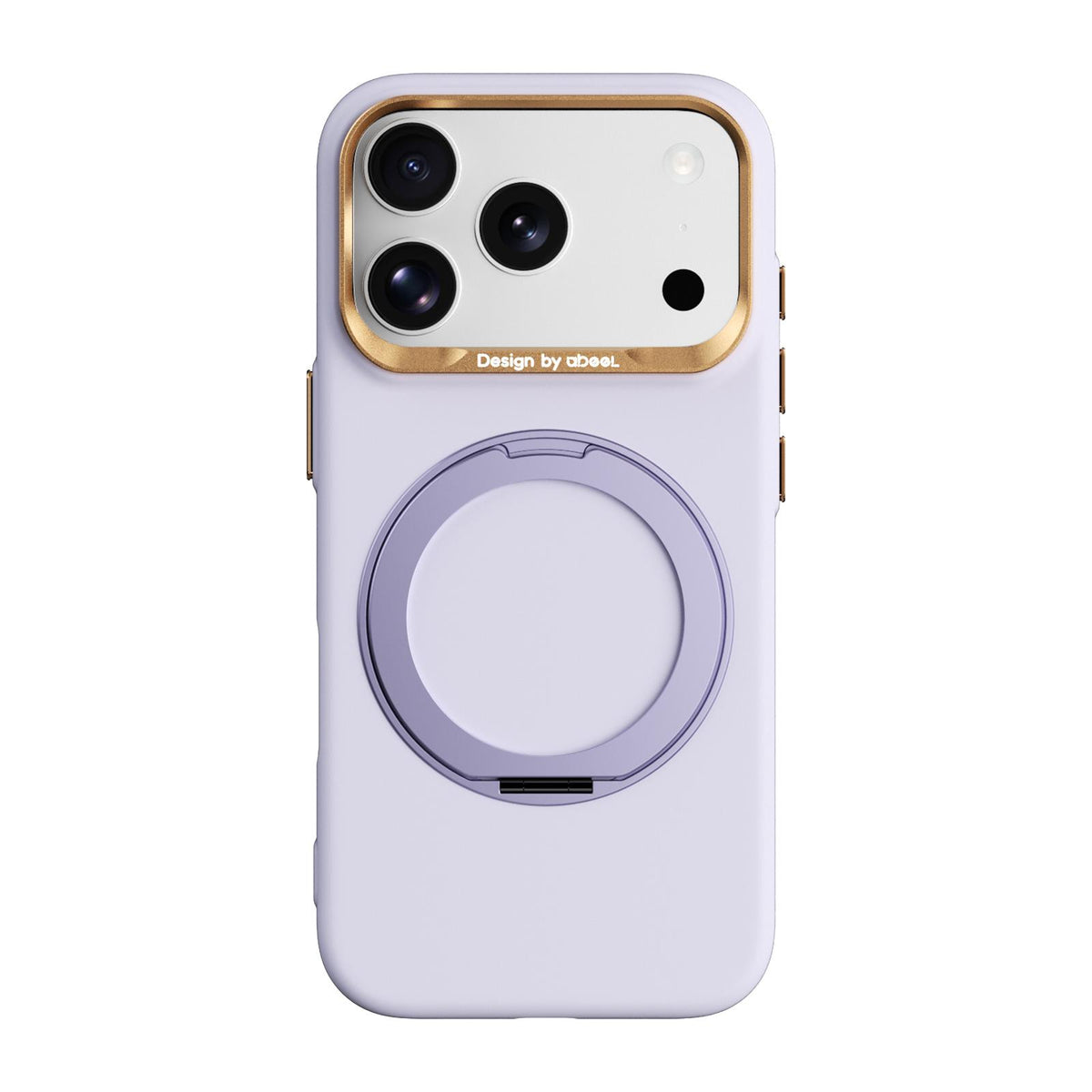 For iPhone 17 Pro ABEEL Lightweight Zero Skin Feel Magnetic PC Phone Case with Holder - Lilac Purple - EDA009950202E
