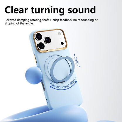 For iPhone 17 Pro ABEEL Lightweight Zero Skin Feel Magnetic PC Phone Case with Holder - Sky Blue - EDA009950202F