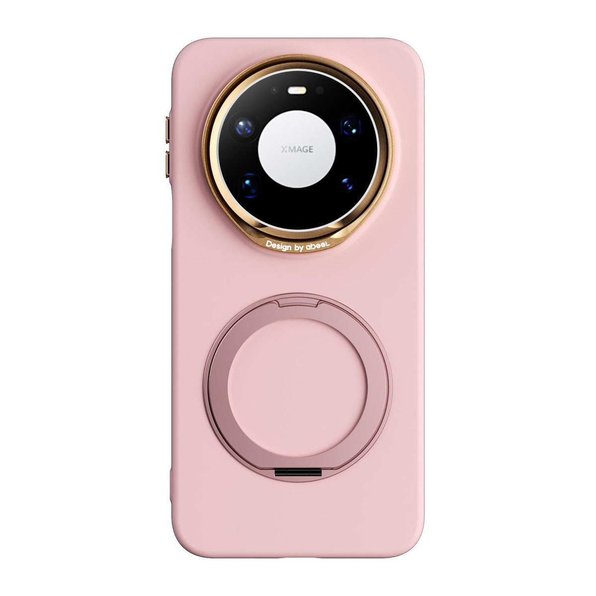 For Huawei Mate 80 Pro Max ABEEL Lightweight Zero Skin Feel Magnetic PC Phone Case with Holder - Pink - EDA009950402B