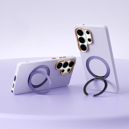 For Galaxy S26 Ultra 5G ABEEL Lightweight Zero Skin Feel Magnetic PC Phone Case with Holder - Lilac Purple - EDA009950501E