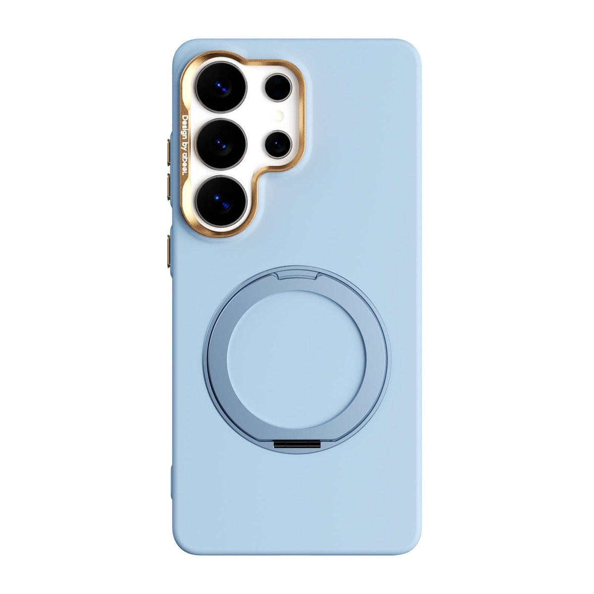 For Galaxy S26 Ultra 5G ABEEL Lightweight Zero Skin Feel Magnetic PC Phone Case with Holder - Sky Blue - EDA009950501F