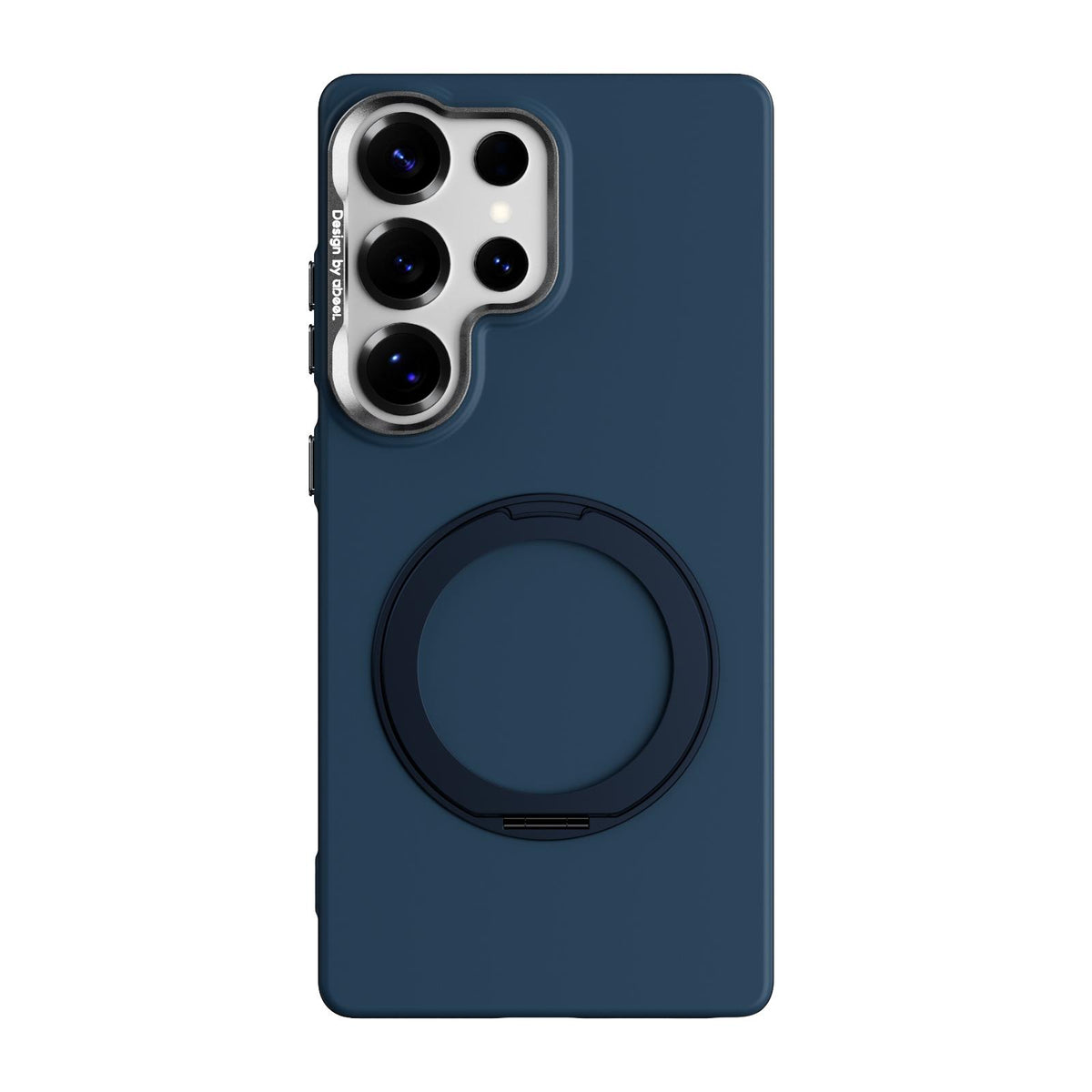 For Galaxy S25 Ultra 5G ABEEL Lightweight Zero Skin Feel Magnetic PC Phone Case with Holder - Blue - EDA009950503C