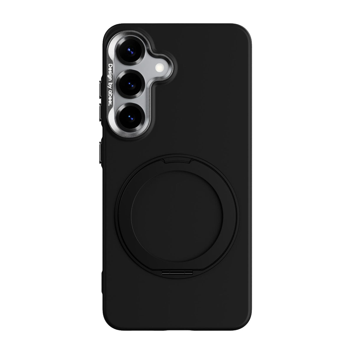 For Galaxy S25 5G ABEEL Lightweight Zero Skin Feel Magnetic PC Phone Case with Holder - Black - EDA009950504A